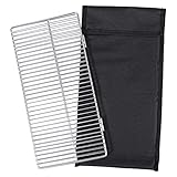 REDCAMP Folding Camping Grill Grate 304 Stainless Steel, Portable Camping Grate for Fire Cooking BBQ...