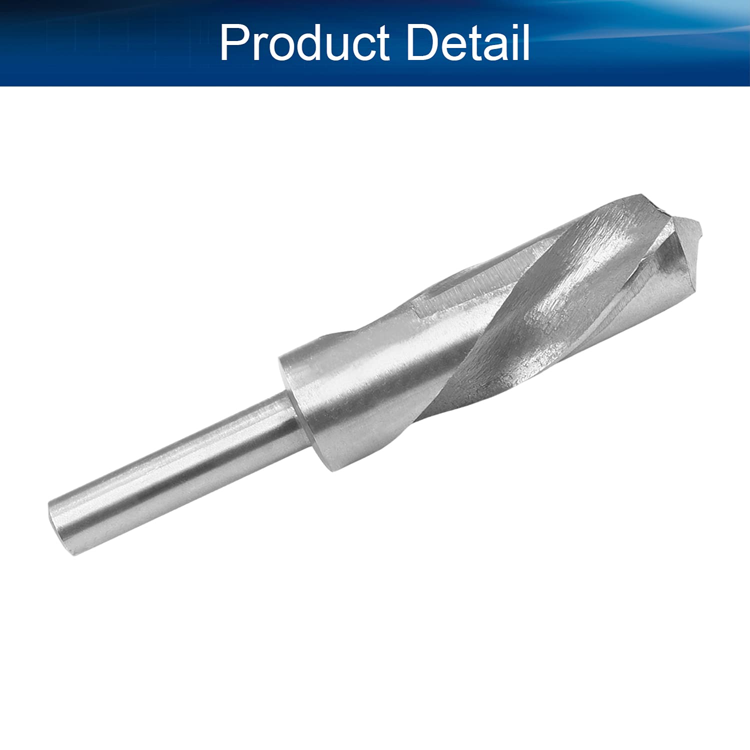Auniwaig Reduced Shank Drill Bit, 27mm High Speed Steel HSS Drill Bit with 1/2" Straight Shank