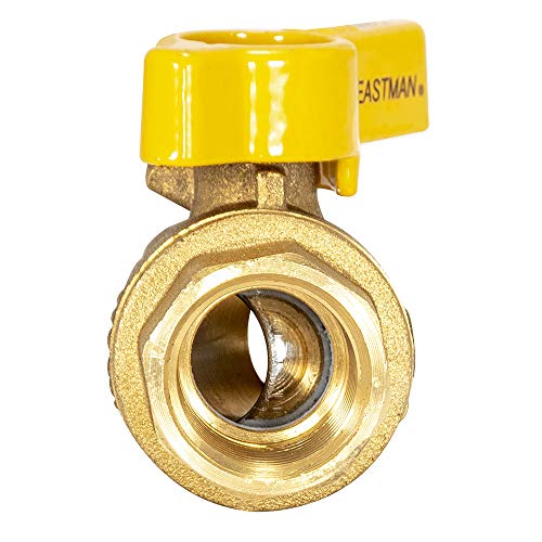 Eastman 60031 Brass Female X Flare Straight Gas Ball Valve Connector With Quarter-Turn Lever Handle, Csa-Approved, 1/2-Inch Fip X 5/8-Inch Od Flare #TOP4