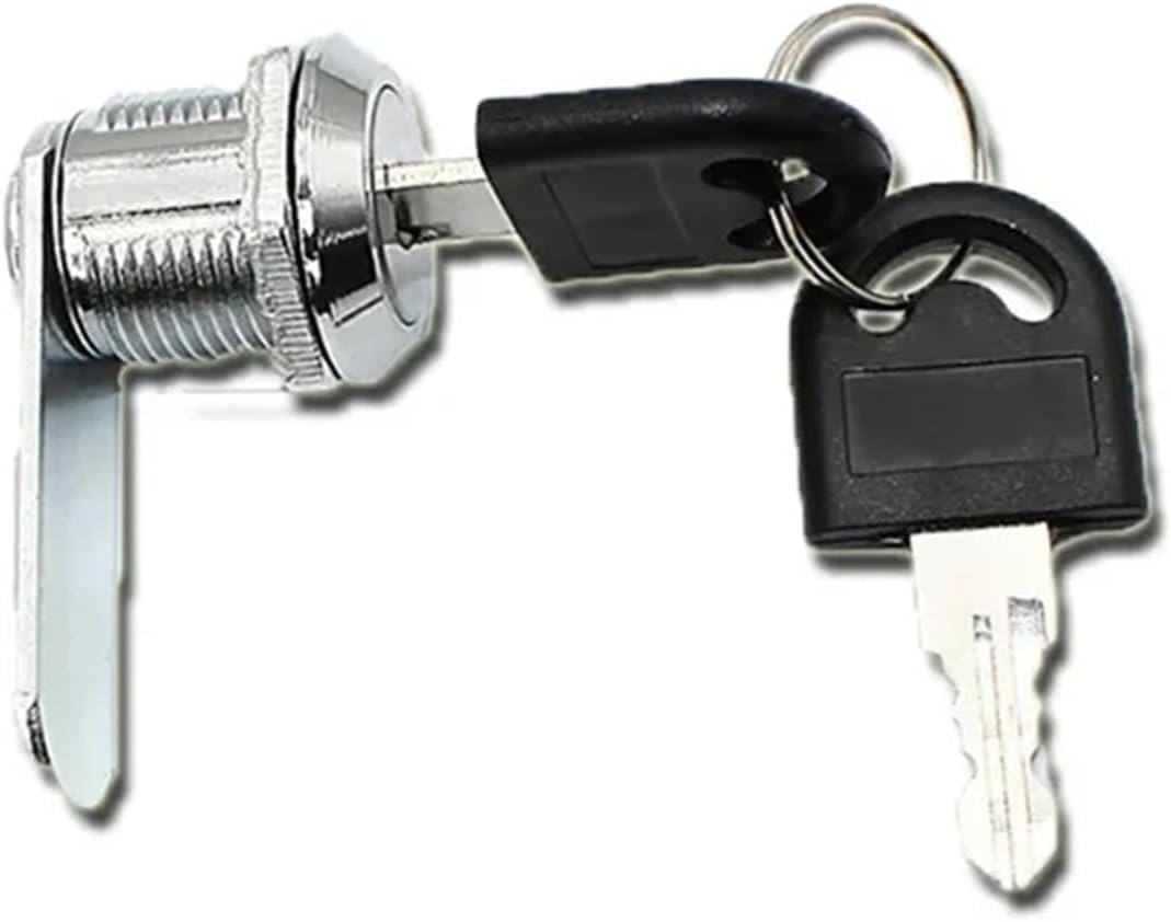 16/20/25/30mm Drawer Mailbox Cube Cabinet Panel Positive Core Lock Opening Key Lockers Open Turn Lock Zinc Alloy 1Pcs(25mm-Zinc Alloy)