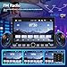 Wireless Apple CarPlay Single Din Car Stereo Bluetooth 7 Inch Touch Screen Android Auto with Bluetooth FM 7 Color Lights EQ Oline Video for Truck & Jeep