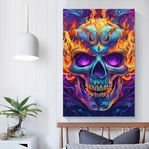 Póster 20x30inch de cráneo para transformar paredes vacías en espacios modernos 5