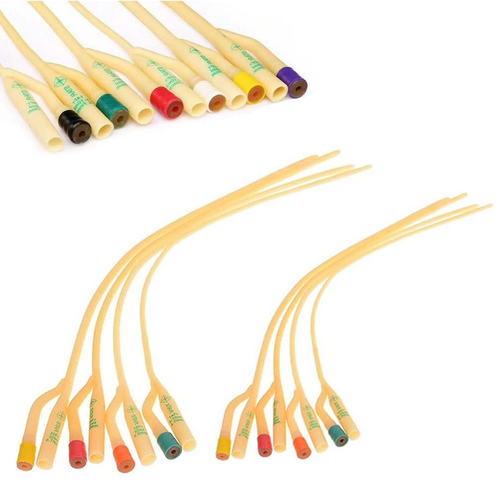 Seckoe 10 Stück Einweg Harnröhren Dilatatoren Set Innen hohl Katheter - 40cm Langer Blasenkatheter Masturbation Penisplug Sounding Sex Spielzeug für Männer (F24*8mmx10pcs)
