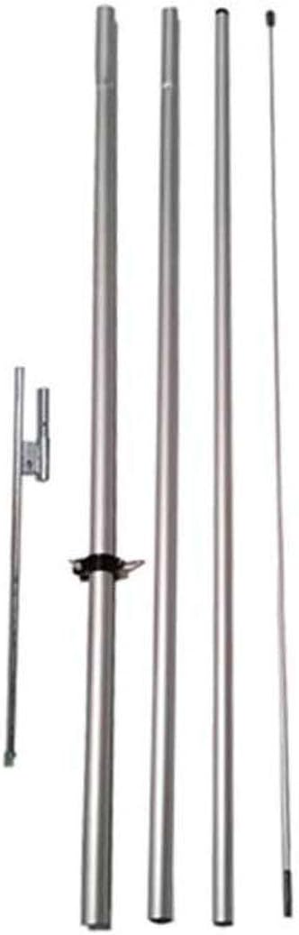 Feather Flag Nation 4pc Fiber-Glass Tip Pole Kit with Ground Stake Spike for Feather Banner Flags