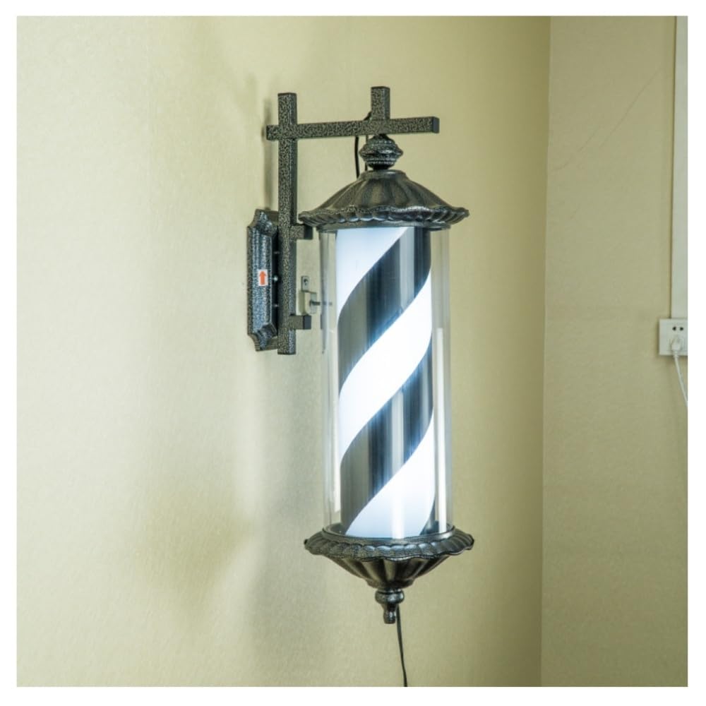 Amazon | KCNN サインポール 理容 理容室LEDサインポール76センチ