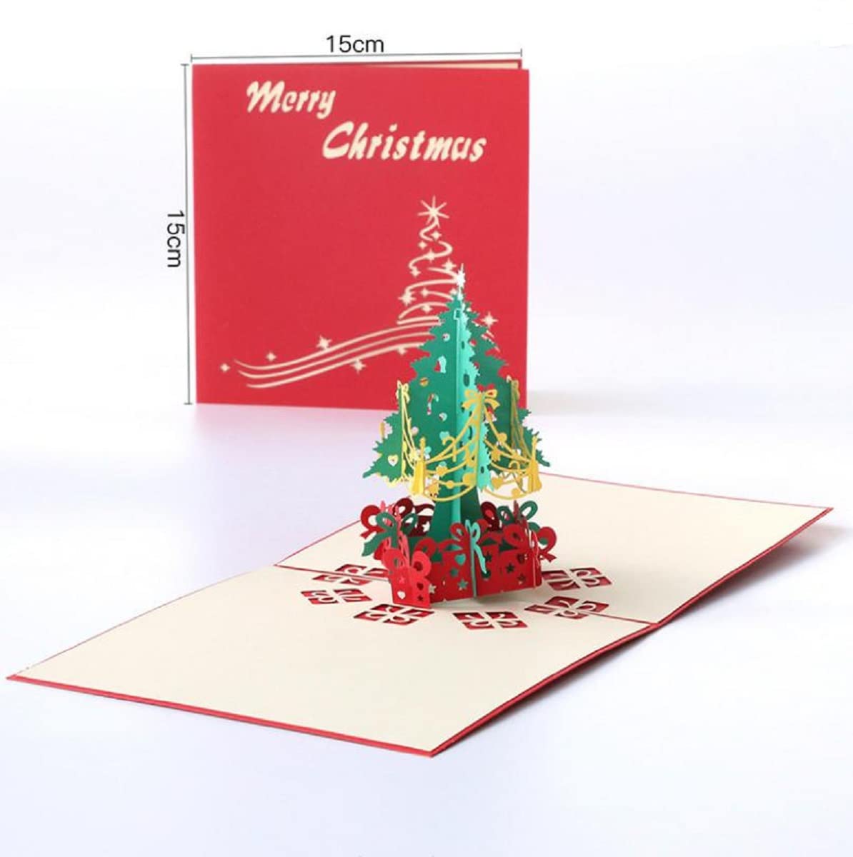 Amazon.co.jp: 飛び出す 立体 クリスマスカード ギフトカード 3種
