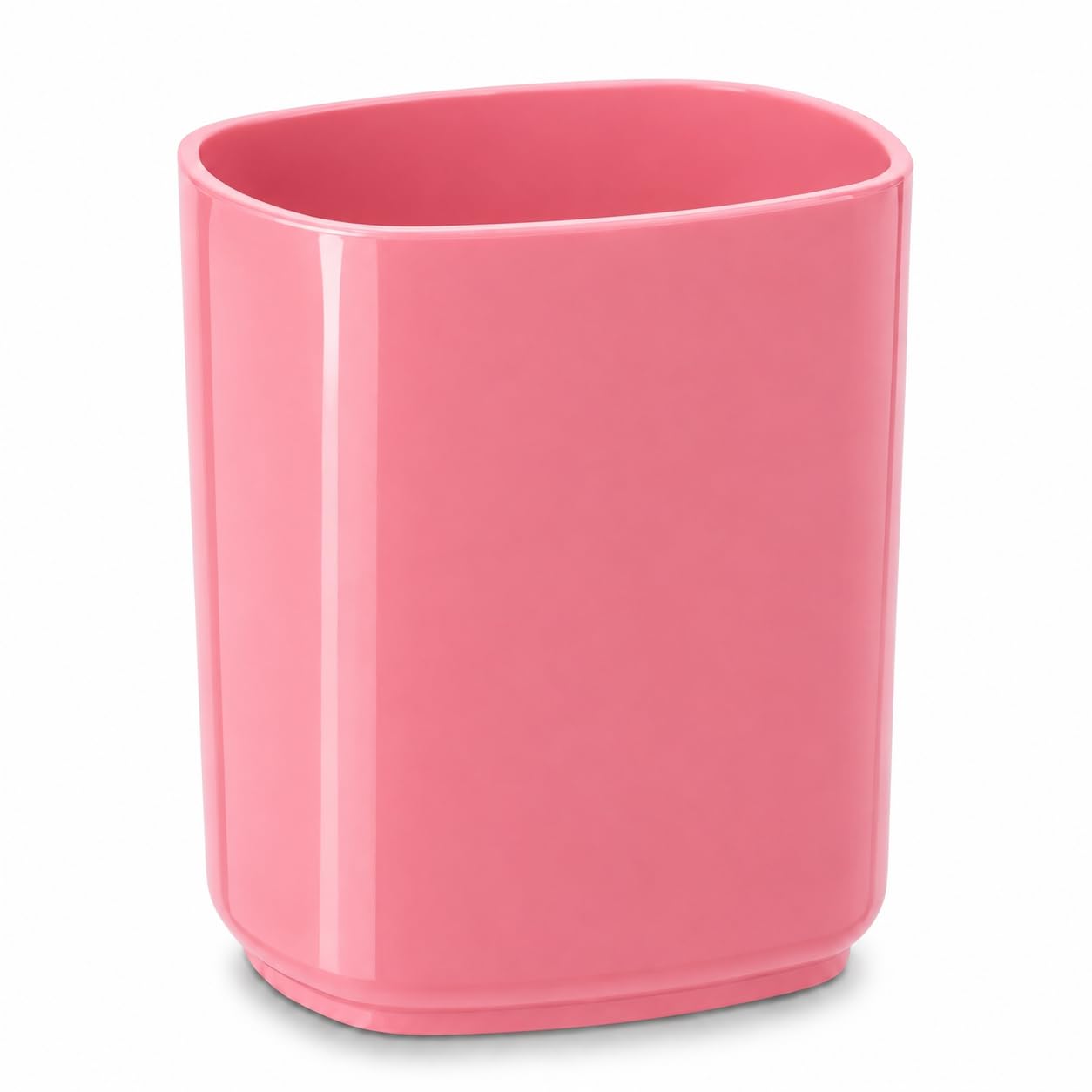 Acrimet Solid Pink Jumbo Pencil Holder, Pen Cup, Caddy Super-Sized Desktop Organizer For Students, Artists And Professionals (Plastic) ( Color)