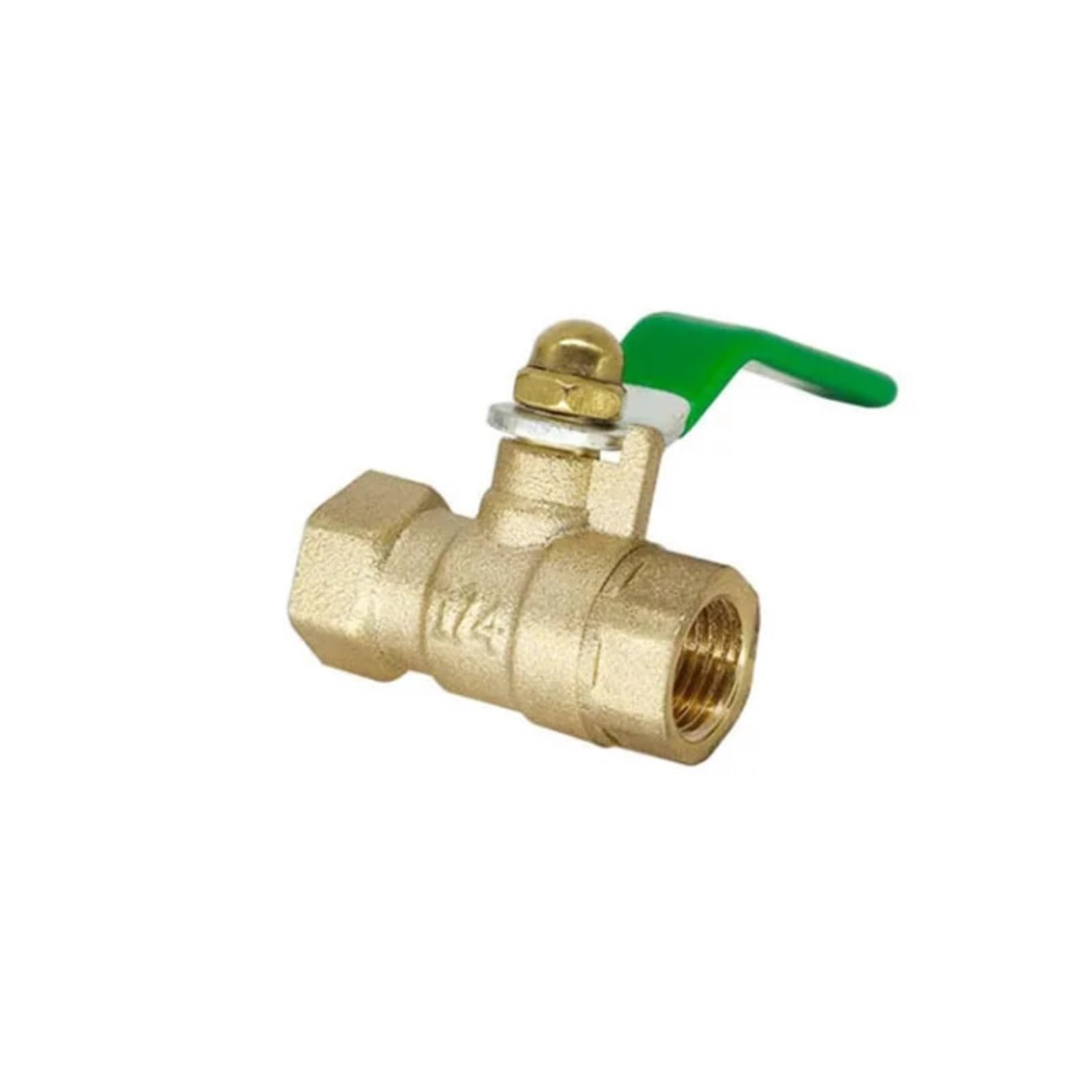Valvola a sfera di intercettazione bidirezionale in ottone da 1/4“ 3/8” 1/2“ 3/4” femmina-femmina con maniglia(DN10,M-F)