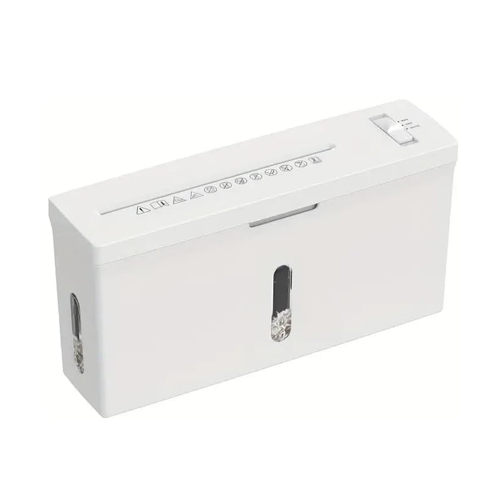 Niszczarka do papieru, przenośna, mikrocięta, poziom bezpieczeństwa P-5, pojemność 2 arkuszy, ciągłe rozdrabnianie 10 minut, 4 l, z systemem zapobiegającym blokowaniu, domowe biuro