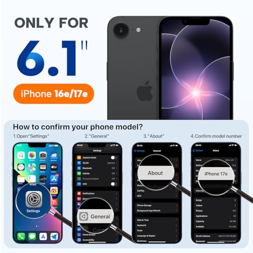 Image of Miracase Magnetic for iPhone 17e Case & iPhone 16e Case, [Soft Anti-Scratch Microfiber Lining], Compatible with MagSafe, Silicone Shockproof Protection Phone Case for iPhone 17e /16e, Dark Green