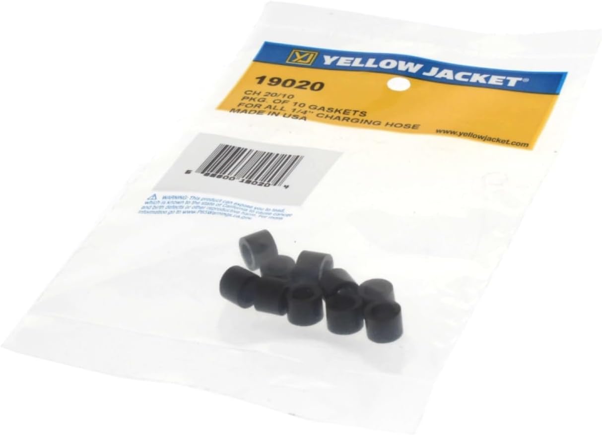 Yellow Jacket 1/4" Quick Coupler Hose Gaskets 10 Pack