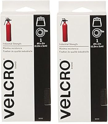 Velcro 90593 2 Pack 4-feet by 2-Inch Industrial Strength Tape, Black