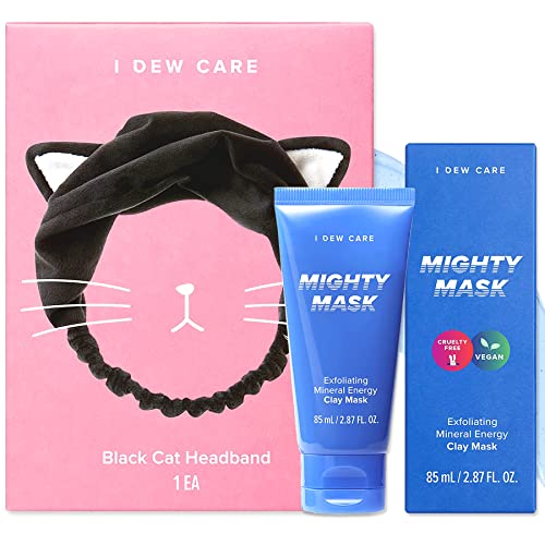 I DEW CARE Black Cat Headband + Mighty Mask Bundle I DEW CARE Black Cat Headband + Mighty Mask Bundle