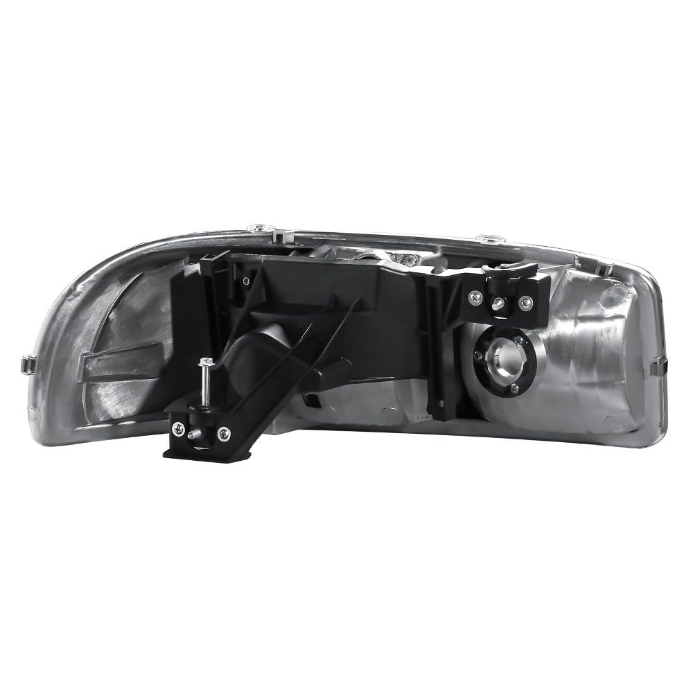 Amazon.com: QyllqbQ Pair Chrome Headlight & Bumper Lamps Front 