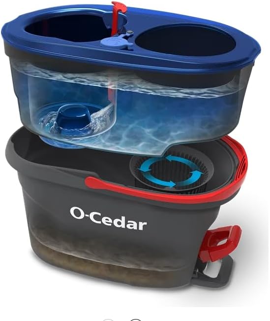 EasyWring RinseClean Spin Mop and Bucket System, Hands-Free System