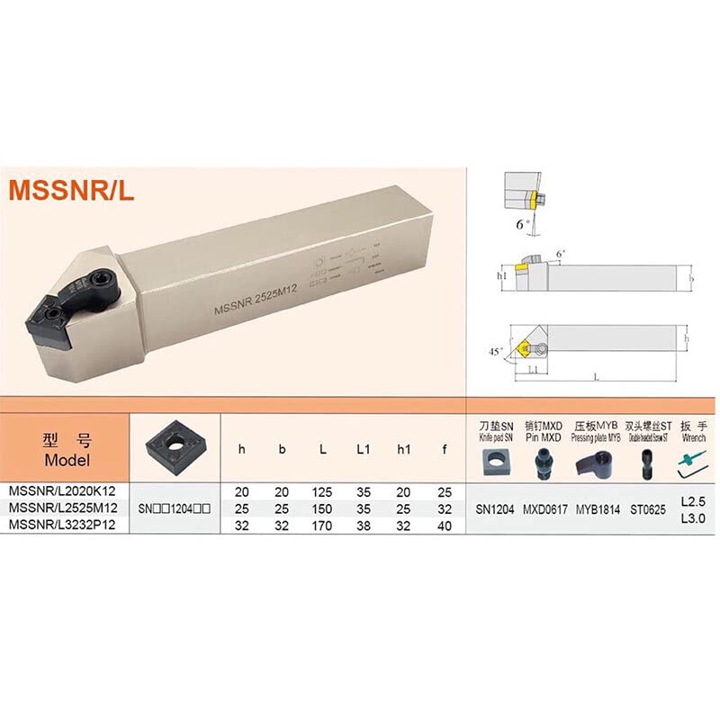 Portaherramientas para torneado MSSNR2020K12 miniatura 5