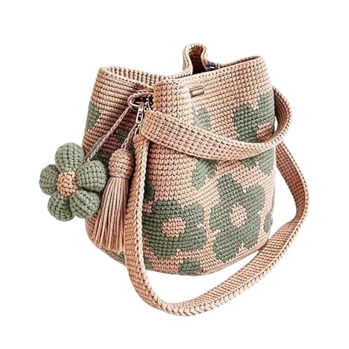 Sac à crochet bohème fait à la main en tricot pour femme