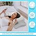 Hahafelt Cooling Cervical Neck Pillowcase Cover (Only Pillow Case) Ergonomic Pillowcase with Zipper Breathable Contour Pillow Cover for Side Back Stomach Sleepers(Gray,Queen Size)