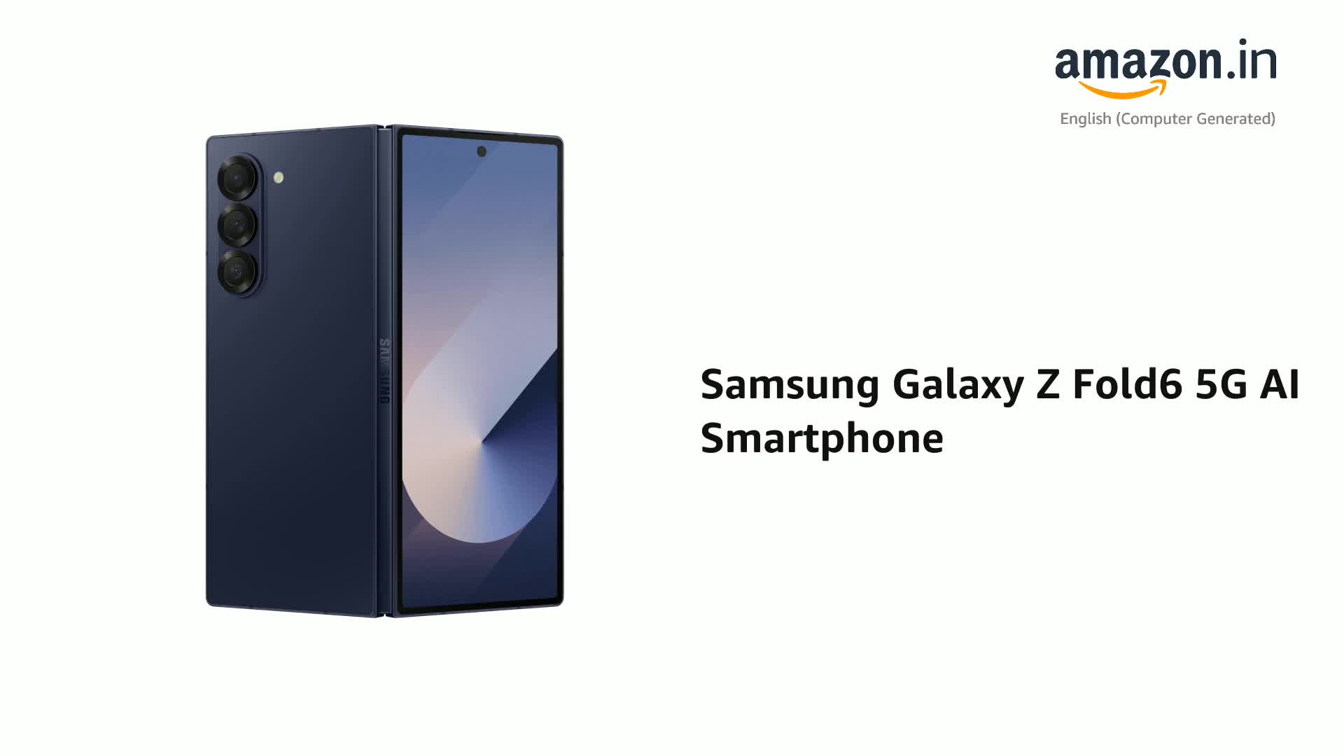 Samsung Galaxy Z Fold6 5G Smartphone with Galaxy AI (Navy, 12GB