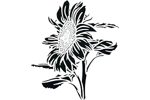 Sunflower Palm Tropical Leave Stencil (8-15 Inches)