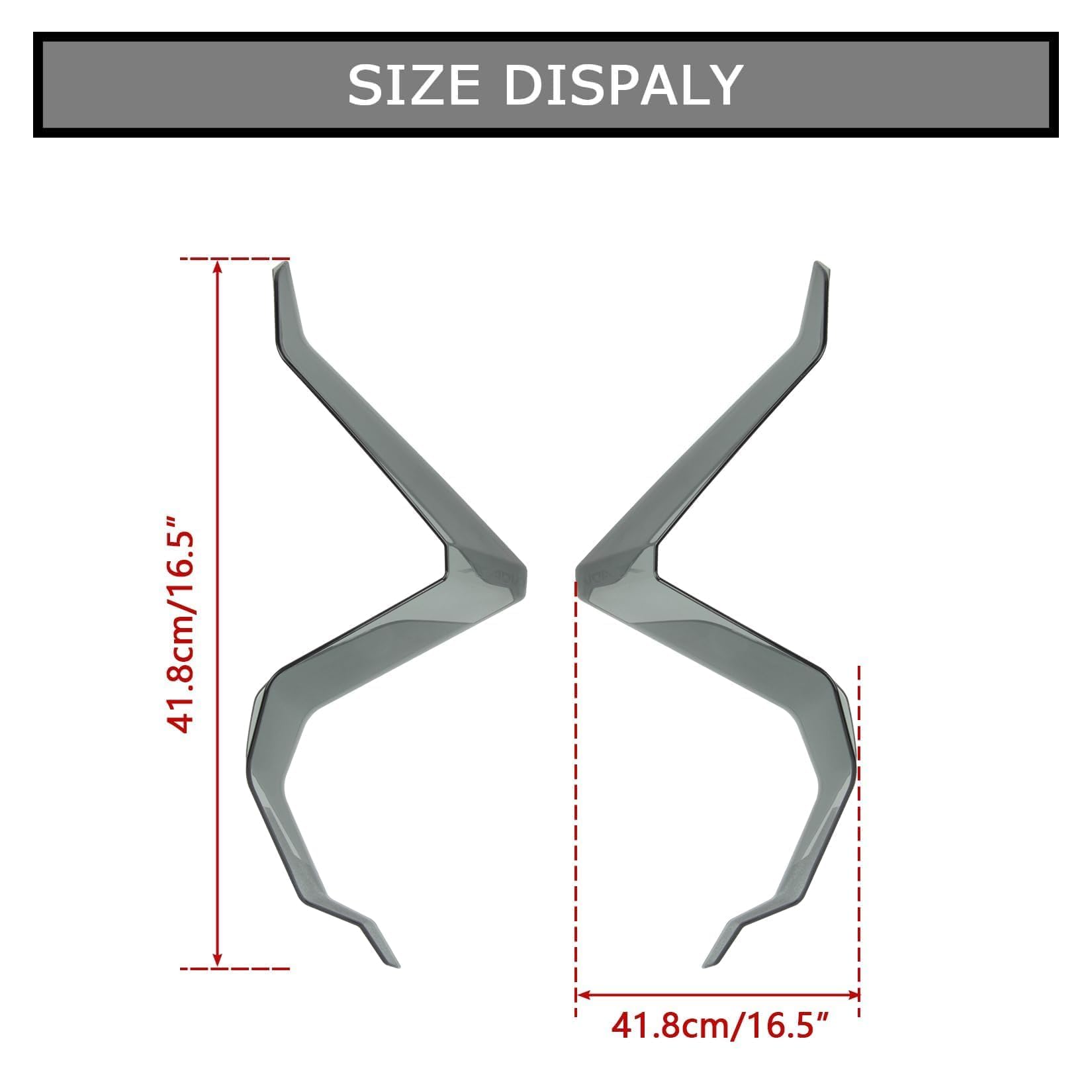 PSLER Ala del per Carenatura Laterale Moto per X-ADV 750 Forza 750 NC 750 2021 2022 2023 2024 2025, Alette Laterali del Parabrezza della Protezione delle Gambe Rivestimento dello Spoiler