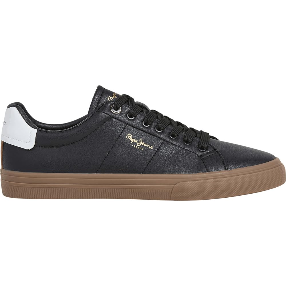 Pepe Jeans Men's Kenton Base M Sneak, Black (Black), 7