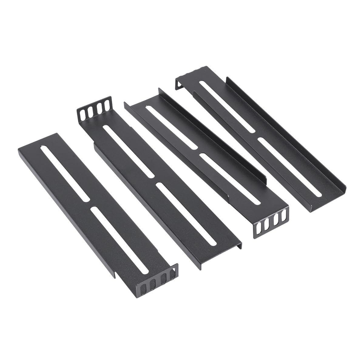 UNYKAch Juego de Dos Railes - Guías Telescópicas Válidas para Armarios de Fondo 80 a 100 cm y Cajas Rack 1U/2U/3U/4U