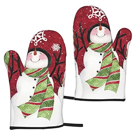 WIOSKE Heat Resistant Oven Gloves Set Cover