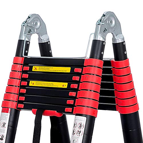 BEETRO 16.5ft Aluminum Telescoping Ladder, A Type Portable Telescopic Extension Ladder for Outdoor Working, Household Use and More, 330lb Capacity, More Durable and Safer with Balance Rod
