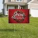 VictoryStore Yard Sign Outdoor Lawn Decorations - Christian yard sign -"Jesus died so that." set of 2, 18"X24" plus stakes