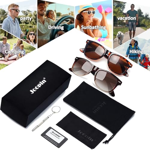 Image of Joopin Square Sunglasses Polarized UV400 Designer Sun Glasses Men Women