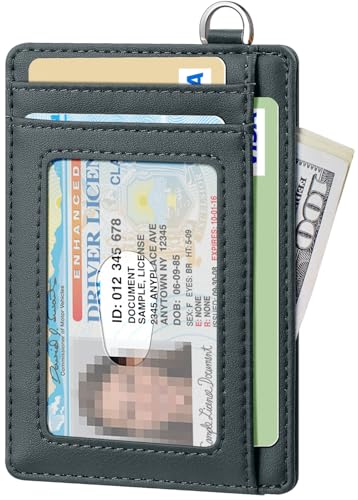 Image of FurArt Slim Minimalist Wallet RFID Credit Card Holder for Men | slim minimalist compact rfid id window thin