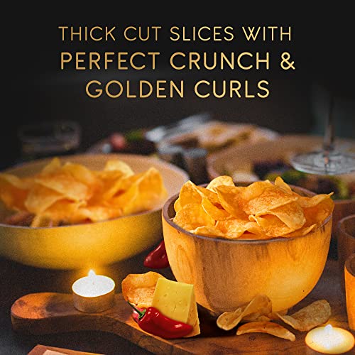 Image of Lay's Gourmet Kettle Chips 80 Gram, Vintage Cheese & Paprika Flavour, Premium Slow-Cooked Potato Chips, Chips And Snacks