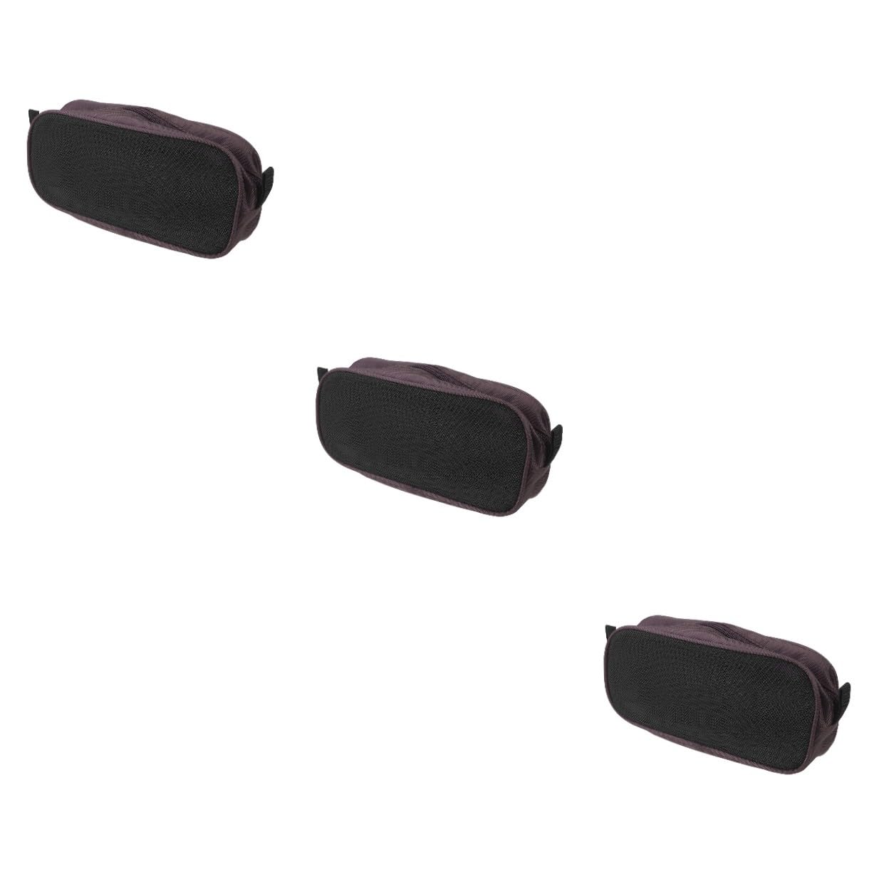 UKCOCO 3 Pezzi Di Custodia Per Cavi in ​​nylon Con Chiusura A Cerniera Per Organizer Elettronico Da Viaggio Essenziale