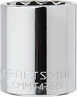 Vista 16 de CRAFTSMAN - Llave poco profunda, SAE, accionamiento de 1/2 pulgada, 1 pulgada, 12 puntas (CMMT47514)