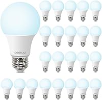 DEGNJU 24 Pack A19 LED Bulbs 5000K Daylight 60W Equivalent 8W 800LM E26 Non-Dimmable 15,000H Lifespan