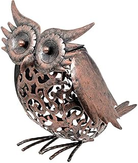 Smart Garden Metal Scroll Owl Solar Light