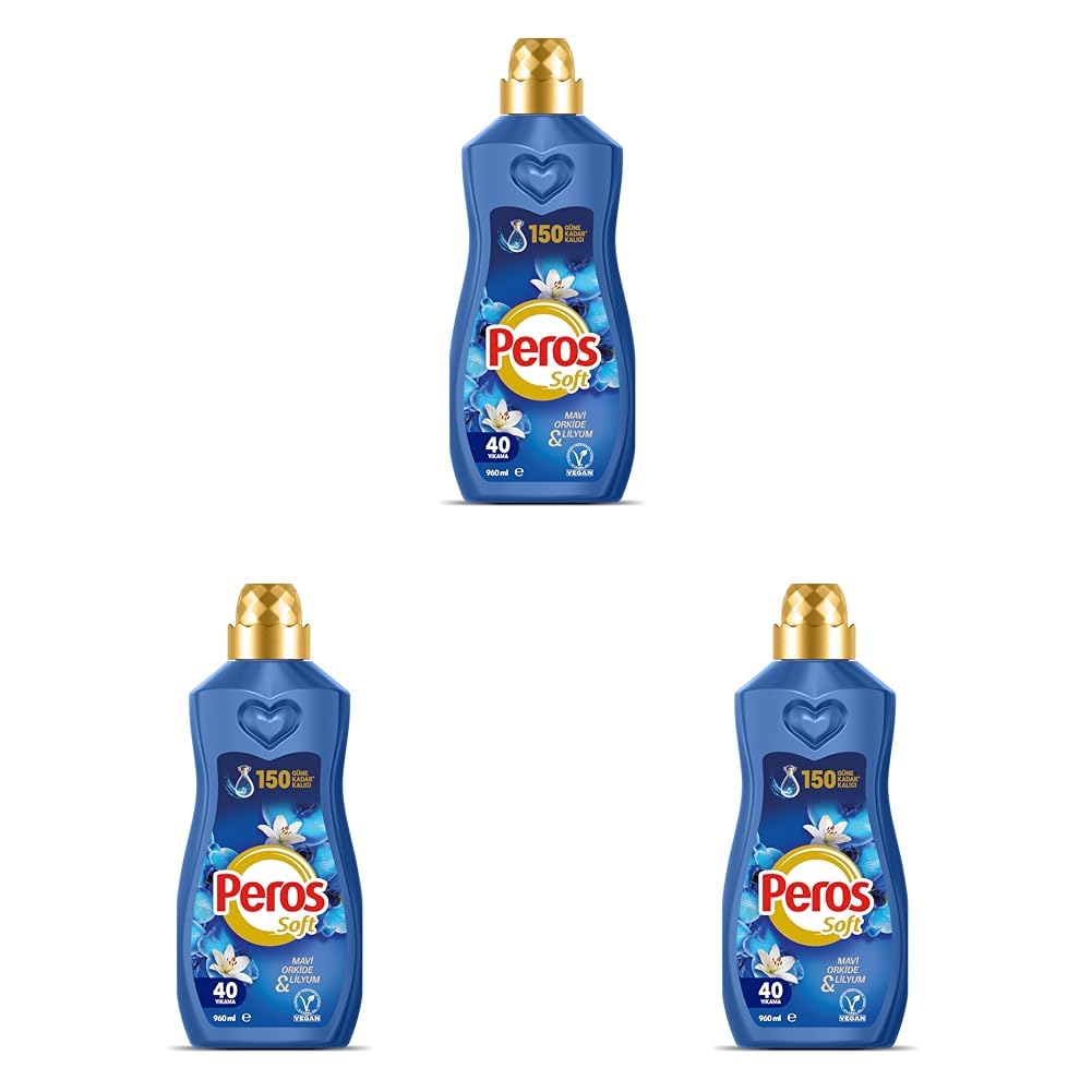 Peros Konsantre Yumuşatıcı Mavi Orkide & Lilyum 960 ml (3 paketi)
