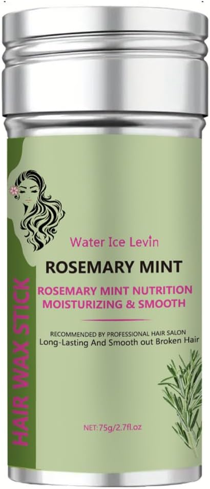 Hair Wax Stick for Taming Flyaways & Smoothing Edges - Slick Back Gel for Women & Men, Edge Control Frizz Hair Styling Balm Stick Accessory (Green)