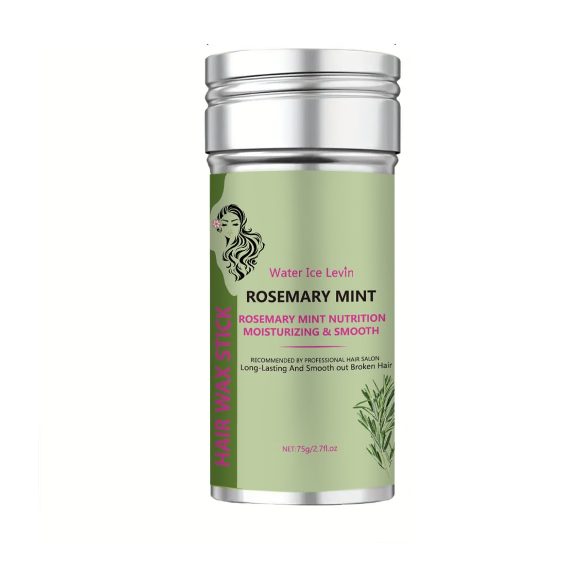 Hair Wax Stick for Taming Flyaways & Smoothing Edges - Slick Back Gel for Women & Men, Edge Control Frizz Hair Styling Balm Stick Accessory (Green)