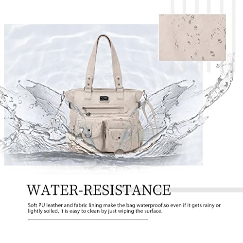 Image of KL928 Large Purses for Women Shoulder Bag Tote Handbags Stylish Vegan Leather Hobo Bags Ladies, A-Black-4 | Large