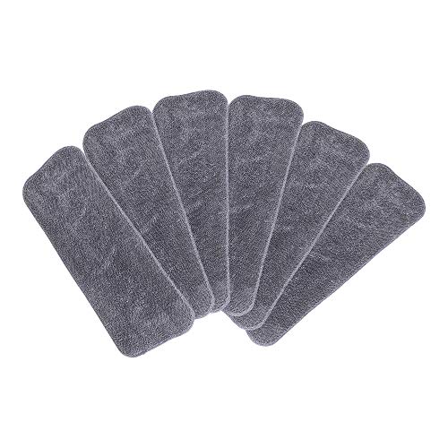 Mop Head Replacement Wet Dust Mop Heads Cleaning Pads 6pcs Washable Reusable Microfiber Floor Pads Spray Mop Pad