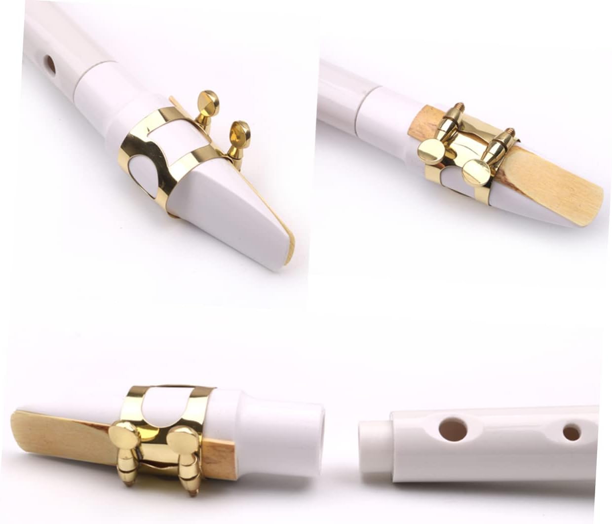 VICASKY Pocket Saxophone Mini Portable Woodwind Instrument Design White Color for Music Lovers The Melodies Anywhere Ease
