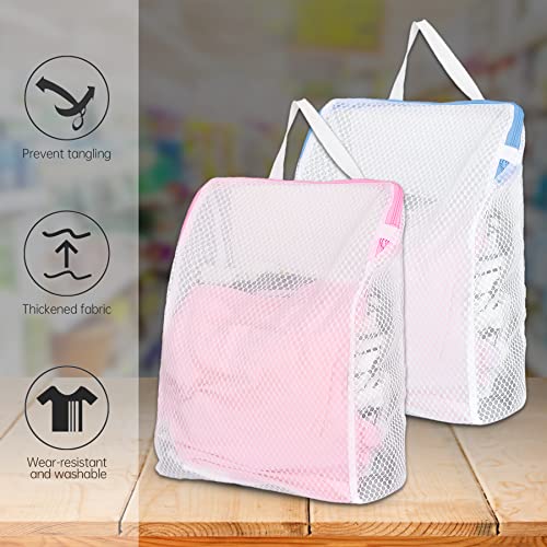 Image of Mesh Laundry Bags with Handle 12 x 8 Inch Delicate Bag (4)