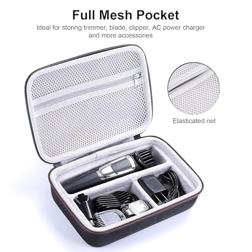 Image of VERTUS Portable Carrying Case Cover for Philips Body Trimmer BG3470 /15 || BG5475 /15 (Hard|EVA|Black)