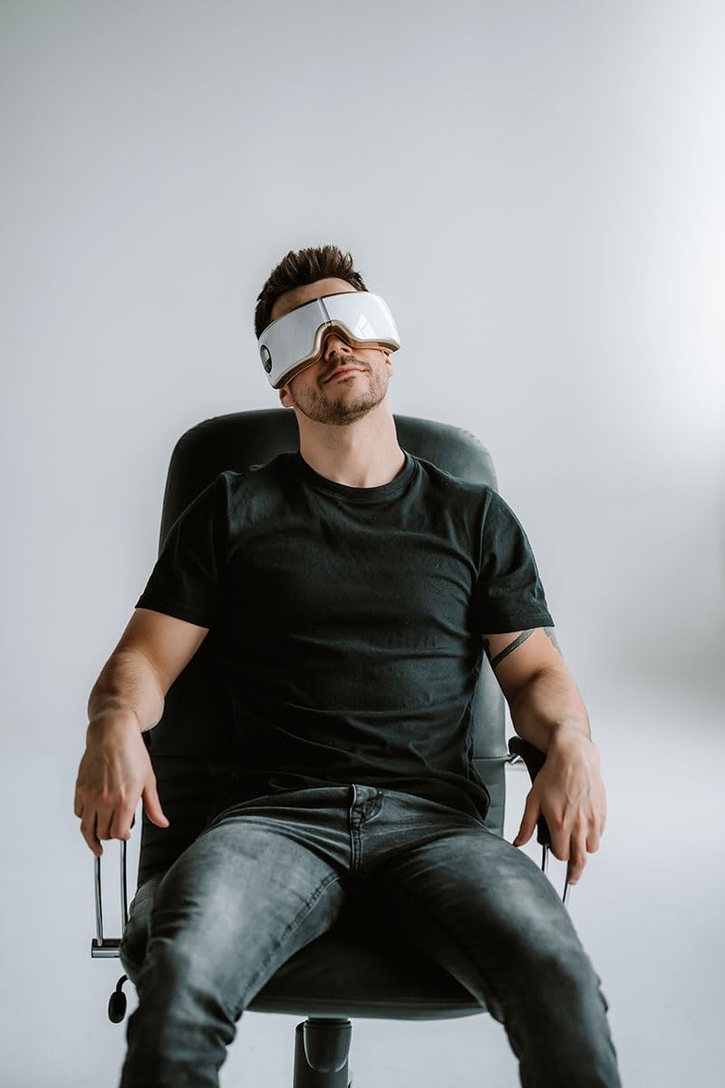 Medivon Horizon PRO - Massaggiatore per occhi con calore, compressione e musica