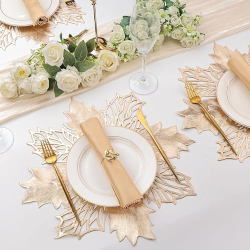 Image of Dakshya Industries PVC Waterproof Round Table Placemat & Table Runner Combo Set | 6 Round Table Mats (38 x 38 cm) + 1 Table Runner | Heat Resistant, Washable, Non Slip Dining Table Decor (Evoria)