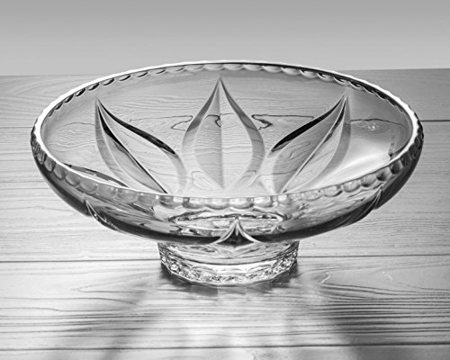 Amlong Crystal Crystal Fruit Bowl, 12.5 Inch Diameter #TOP3
