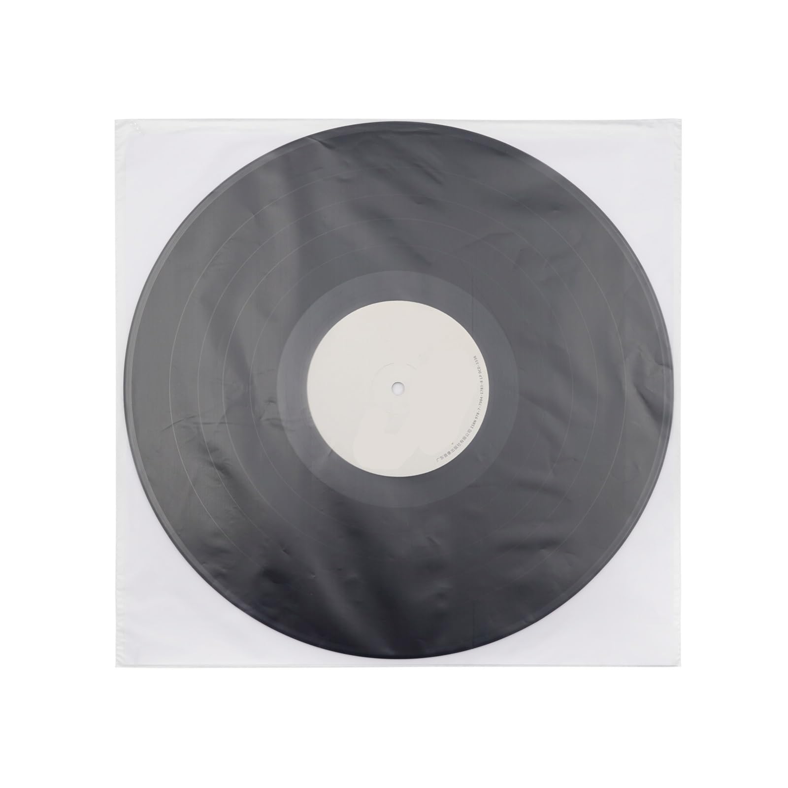 Copertine Interne per Dischi in Vinile 20 Buste for Dischi in Vinile LP in HDPE + Carta di Riso da 3,5 Mil, Maniche Interne antistatiche addensate for in 12 Pollici(Transparent No Words)