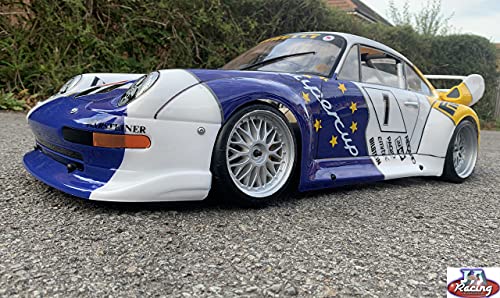 J&A Racing International RC car Body, 465mm wheelbase, Front Bumper Rear Wing and Fittings Pro...